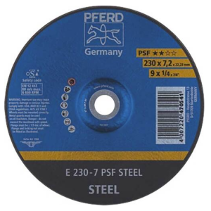 230 (9") X 7.0MM PSF Grinding disc