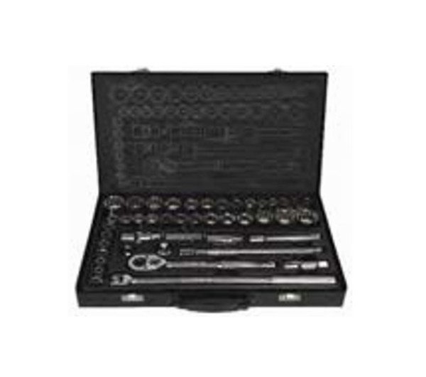 SOCKET SET 45 PCE 1/4" & 3/8" DVE AF & METRIC