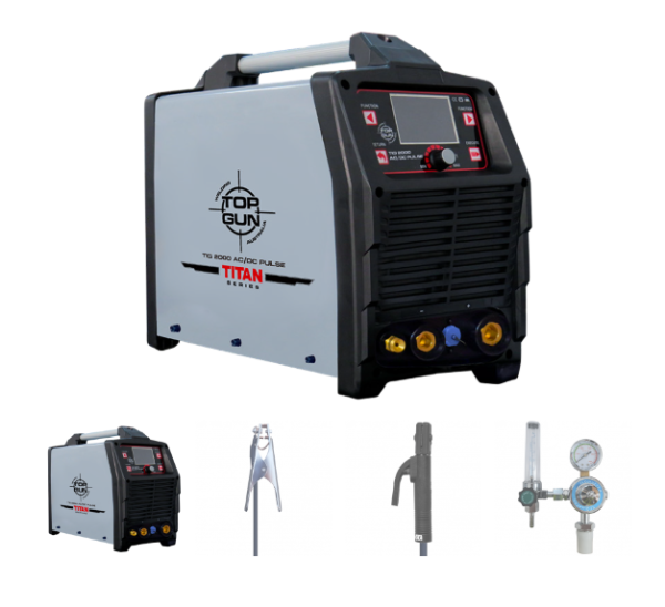 TOP GUN 2000 MIG, 200AMP, LCD DISPLAY, DUAL-PULSE,  AC/DC TIG, MST MULIT PROCESS [COMMANDER SERIES]