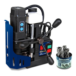 HOLEMAKER Pro 35 Magnetic Base Drill with Bonus Cutter Set