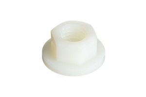 Nylon Hex Nut - Flanged