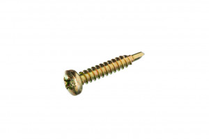 Self Drilling Screw - Painted - Button Head - Phillips