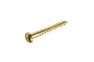 Brass Round Combination Wood Screw