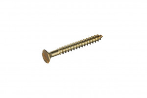 Brass Countersunk Slot Wood Screw