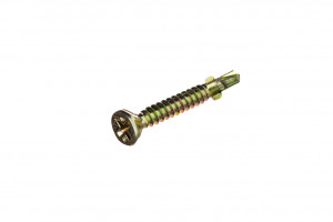 Self Drilling Screws - Countersunk Phillips - Self Embedding Winged